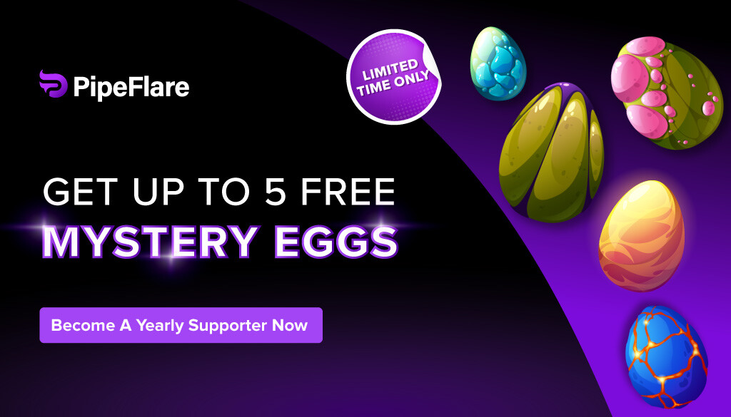 Up To 5 Free Mystery Eggs With Yearly Membership Purchase